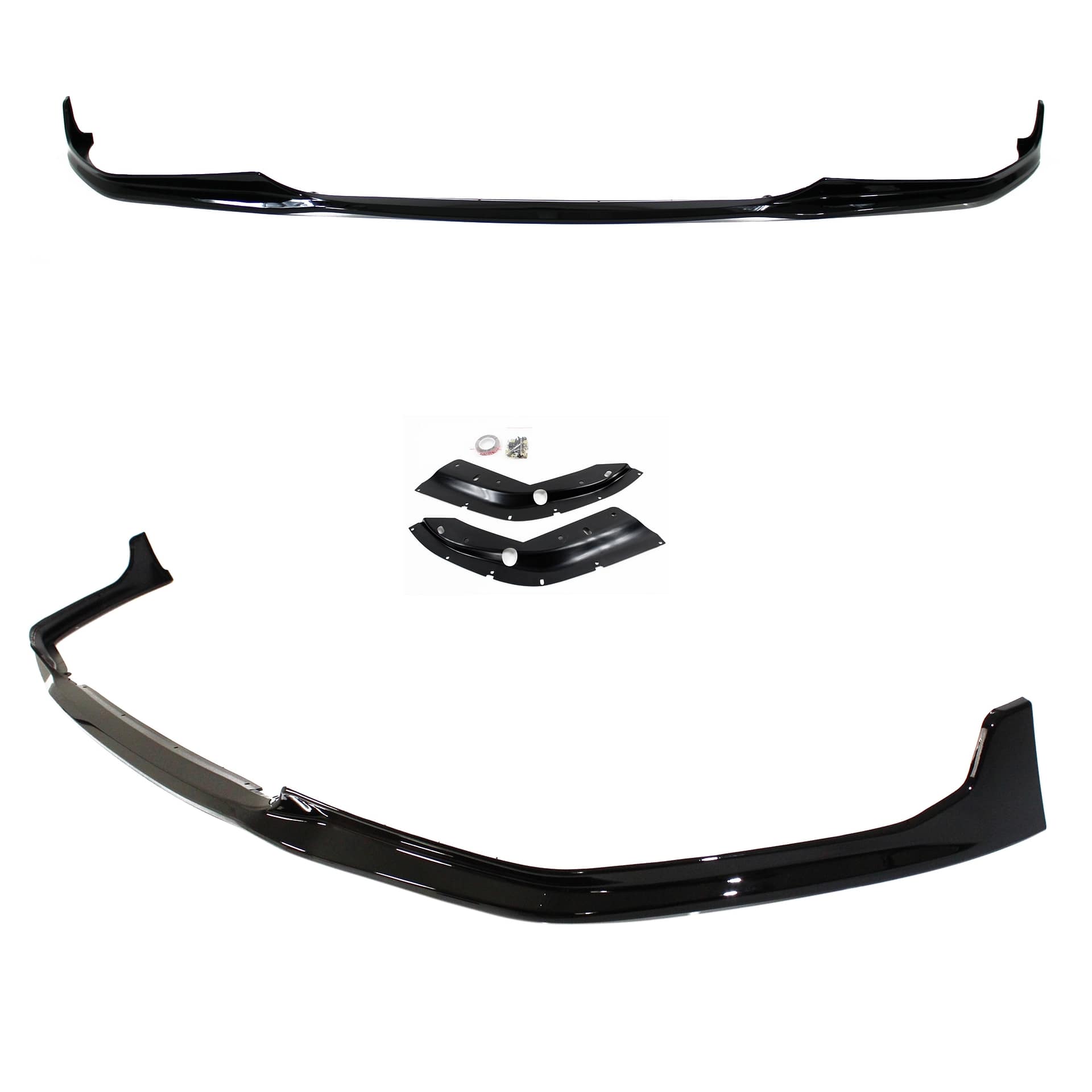Frontspoiler Ansatz Lippe Stossstange Sport Performance+ABE+ schwarz glänzend passend für G20 G21 passend für BMW 3er,
