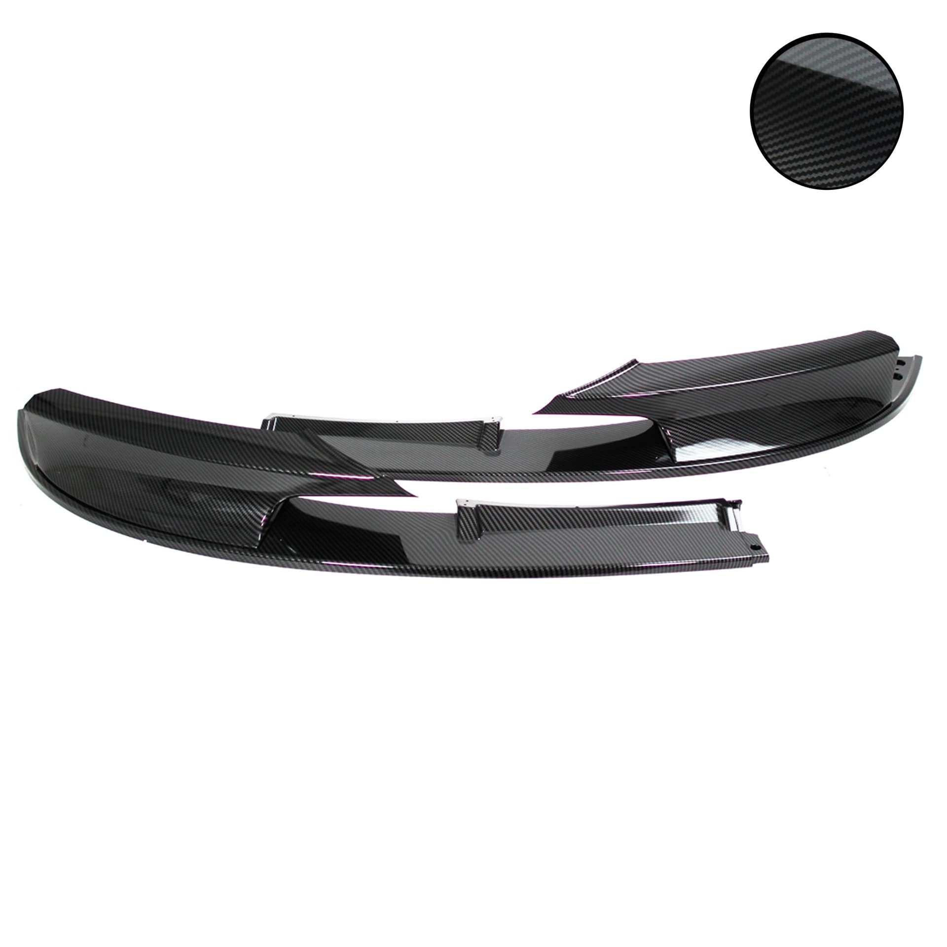 Frontspoiler Frontspoilerlippe Frontflap Spoiler Splitter Carbon Optik, 2-teilig+ABE+ für F30, F31, 10/2011-2019 passend – Bild 3