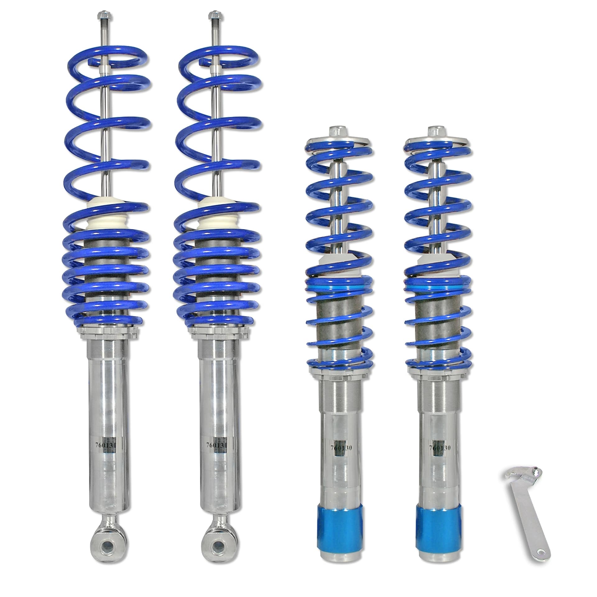 BlueLine Gewindefahrwerk passend für BMW E39 520i, 523i, 525i, 528i, 530i, 520D, 525D, TD, TDS und 530D, Baujahr 1995-20 – Bild 2