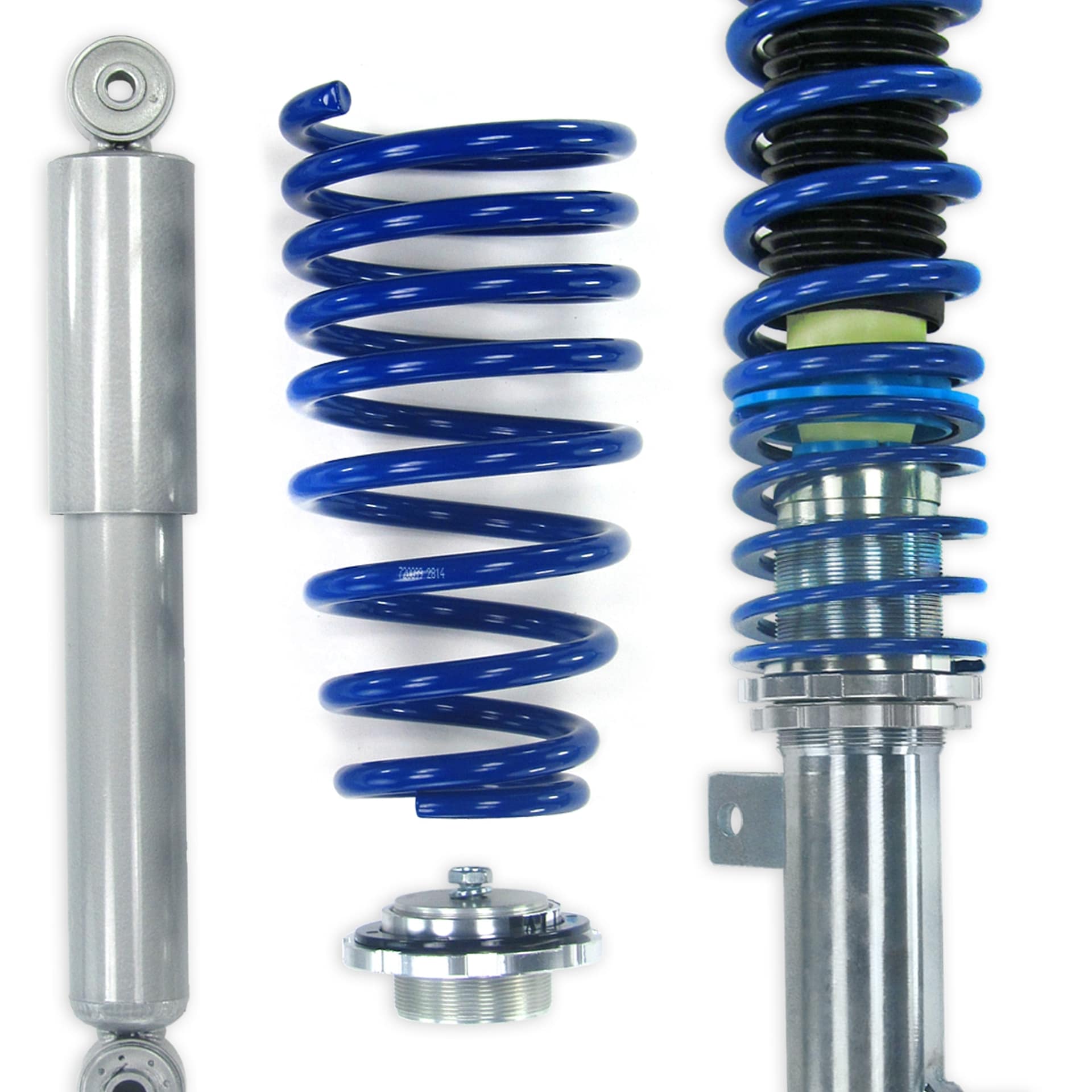 BlueLine Gewindefahrwerk passend für Fiat 500 Typ 312 1.2 8V, 1.3, 1.4 16V, auch Abarth-Modelle, ab Baujahr 2007 - passe – Bild 2