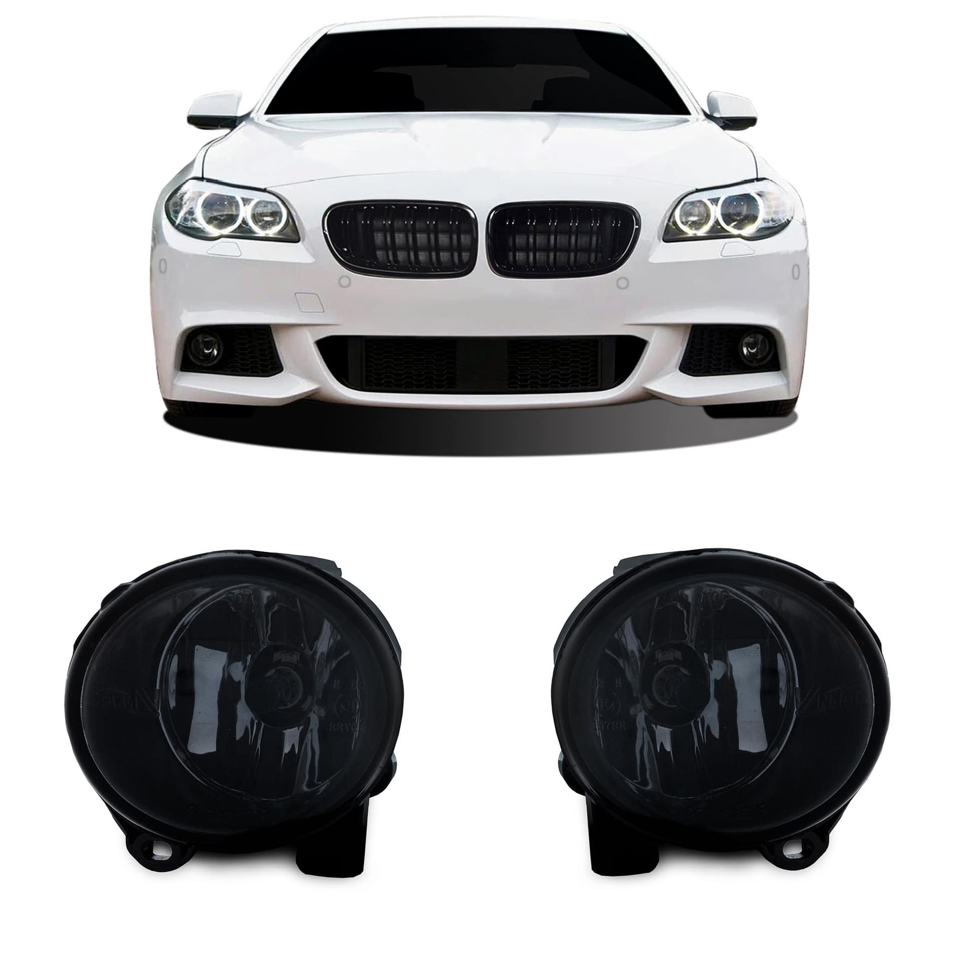 Nebelscheinwerfer smoke passend für BMW 5er F10 und F11 Bj. ab 2010-, 2er F22 und F23 Bj. ab 2013-, 3er E92 und E93 Bj.