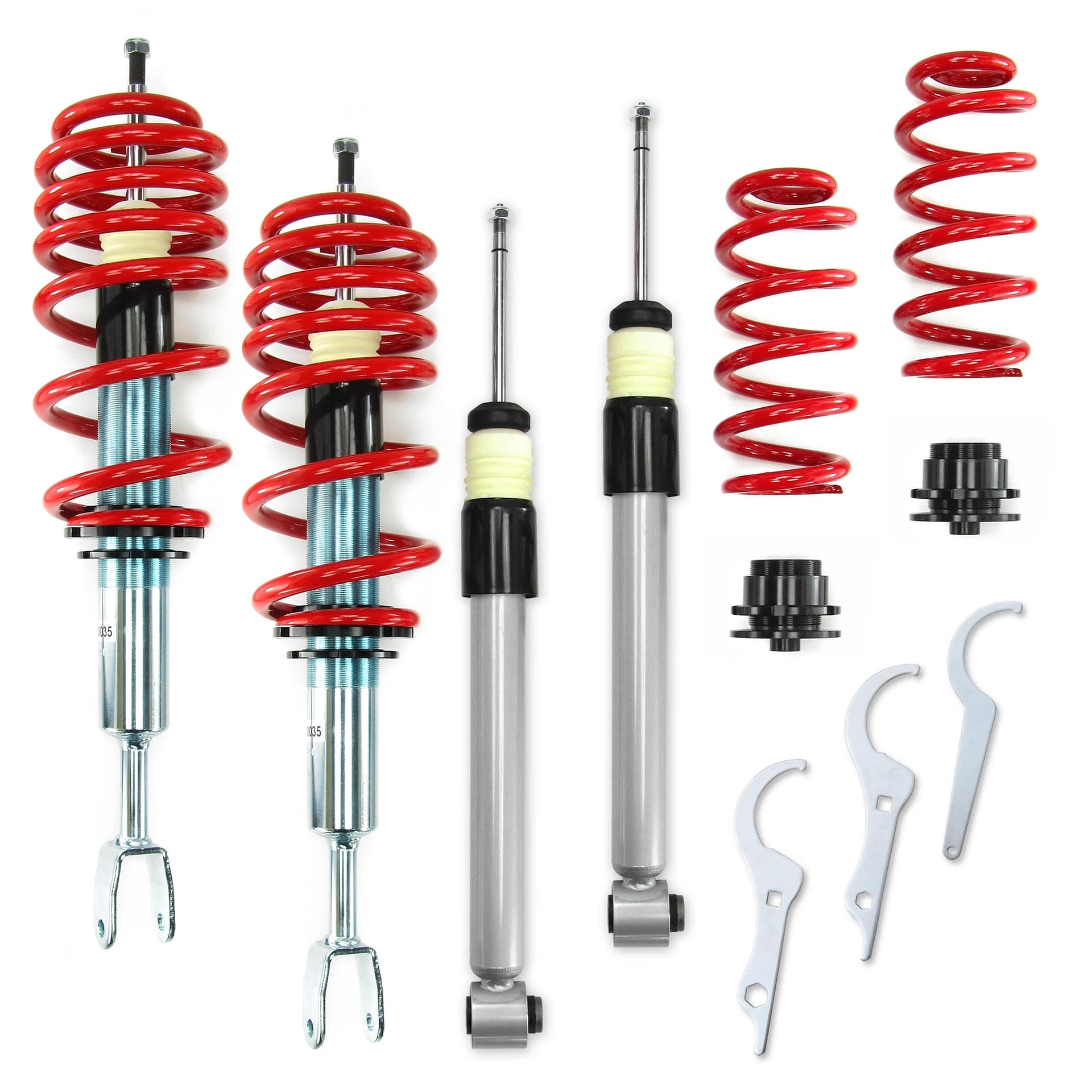 Redline Gewindefahrwerk passend für Audi A4 B6 und B7 (8e) 1.6, 1.8T, 2.0, 2.0 FSI, 2.4, 3.0, 1.9TDI, 2.5TDI, außer Fahr